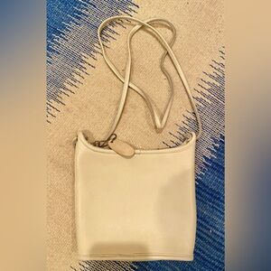 Vintage cream/white leather bag